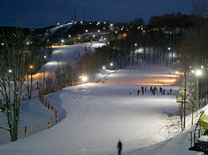 station de ski d'hiver