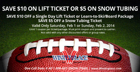 Winterplace Super Bowl Party