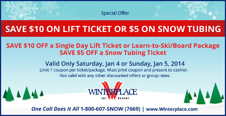 Winterplace Coupon