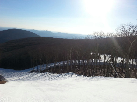 Current conditions at Wintergreen Ski Resort