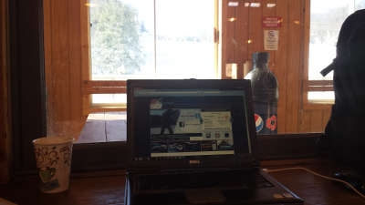 Working in the Lodge at Calaloochee Ski Area