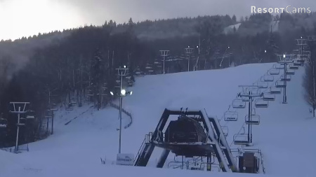 An Inch of Fresh Snow at Canaan Valley Ski Resort