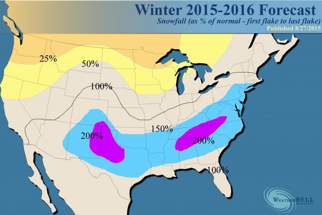 2015-2016 Winter Forecast for the Southeast