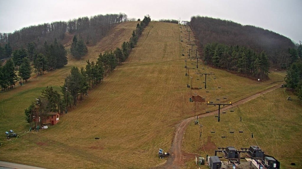 A view of Wisp Resort's Squirrel Cage slopes as of 3pm Friday afternoon!
