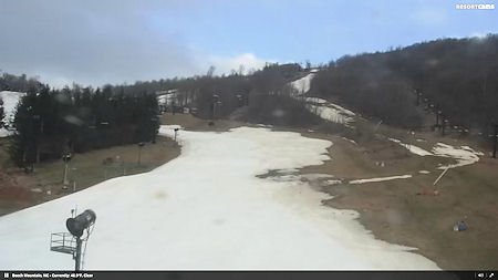 Beech's base area looks pretty good considering the temps lately