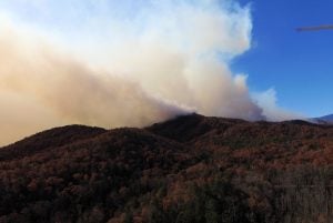 The Buck Creek Fire near Marion, NC as of 1pm Monday. Click to Enlarge!