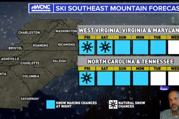 Ski Southeast Forecast for 2/17/2022: The cold and light snow returns for President's Day Weekend.