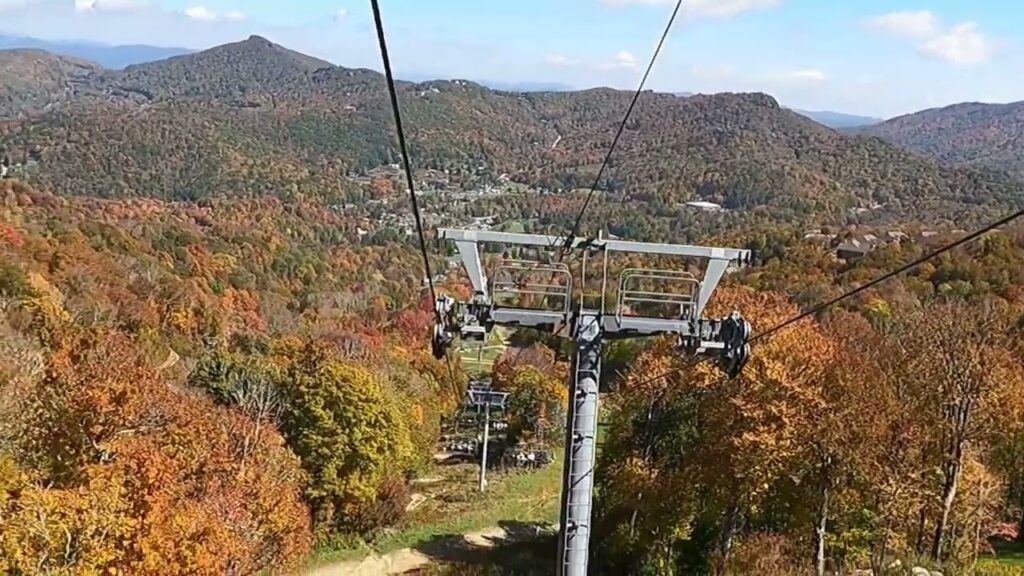 2022 A Chairlift Ride at Sugar Mountain for Fall Color