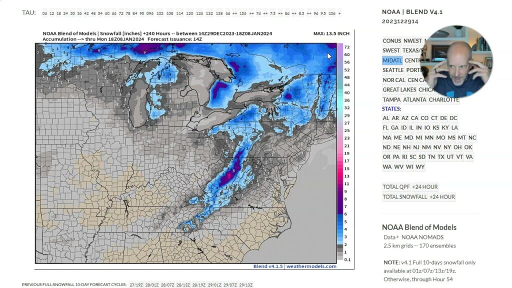 Ski Southeast Forecast for New Year's Weekend: The cold and snow returns!